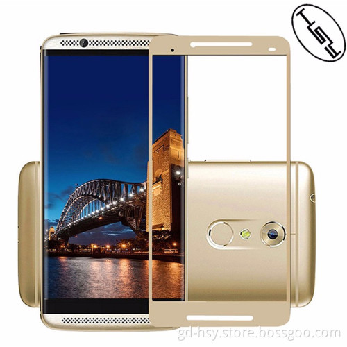 HUYSHE 9h 0.3mm screen guard For ZTE Axon 7 full cover colored Tempered Glass Screen Protector